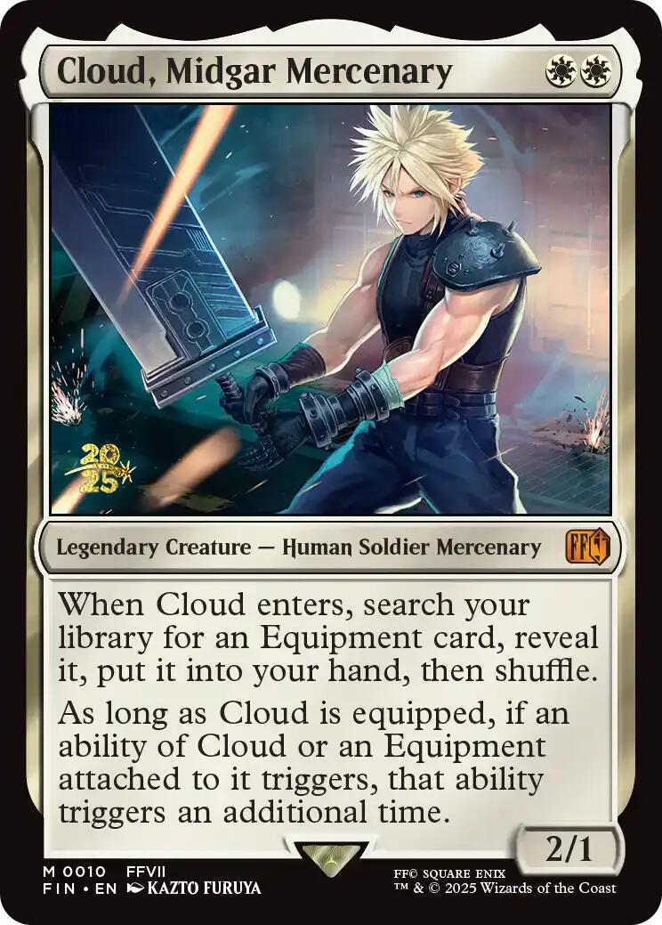Cloud, Midgar Mercenary [FINAL FANTASY Prerelease Promo] | Galaxy Games LLC