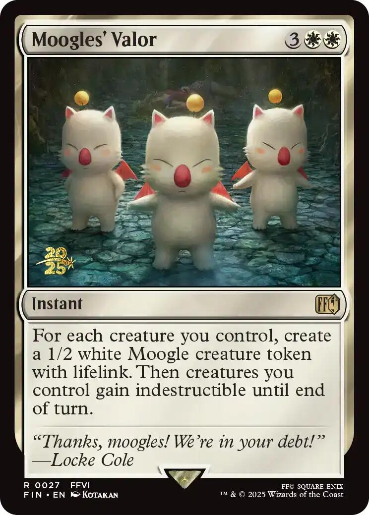 Moogles' Valor [FINAL FANTASY Prerelease Promo] | Galaxy Games LLC