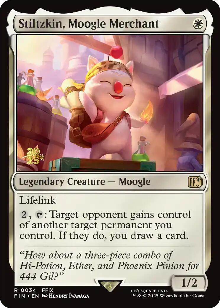 Stiltzkin, Moogle Merchant [FINAL FANTASY Prerelease Promo] | Galaxy Games LLC