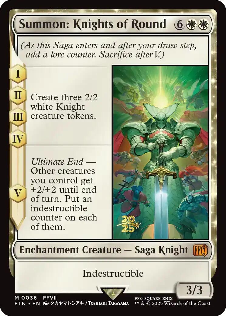 Summon: Knights of Round [FINAL FANTASY Prerelease Promo] | Galaxy Games LLC