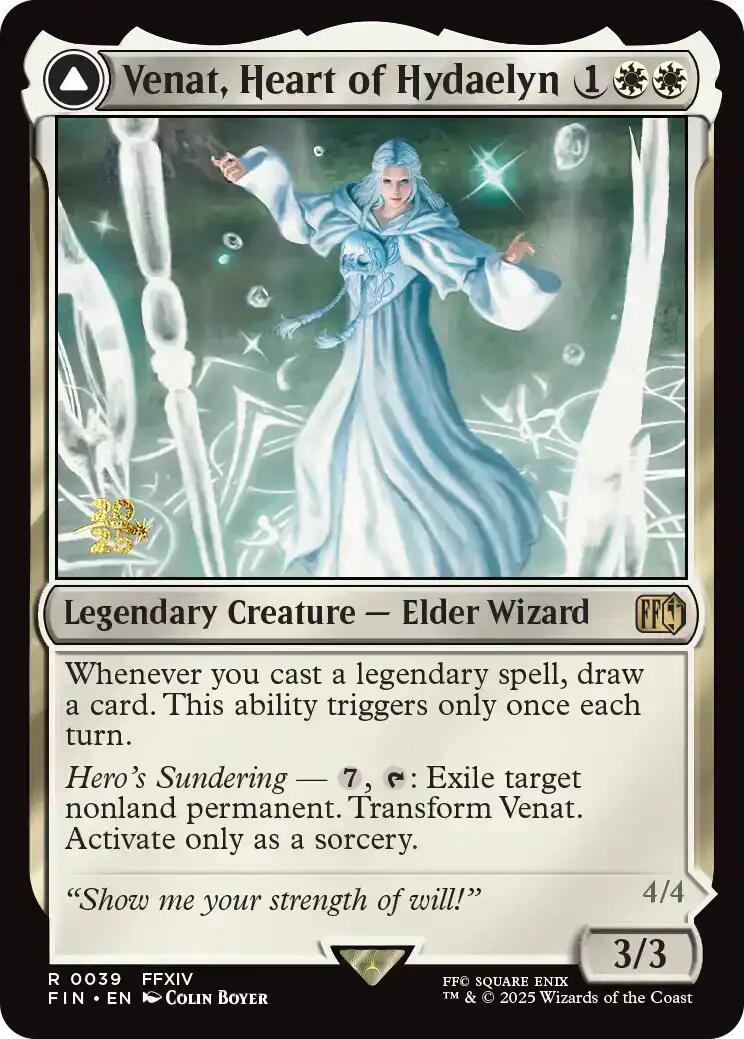 Venat, Heart of Hydaelyn // Hydaelyn, the Mothercrystal [FINAL FANTASY Prerelease Promo] | Galaxy Games LLC