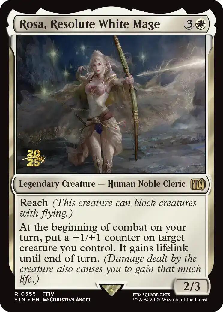 Rosa, Resolute White Mage [FINAL FANTASY Prerelease Promo] | Galaxy Games LLC