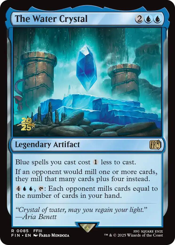 The Water Crystal [FINAL FANTASY Prerelease Promo] | Galaxy Games LLC