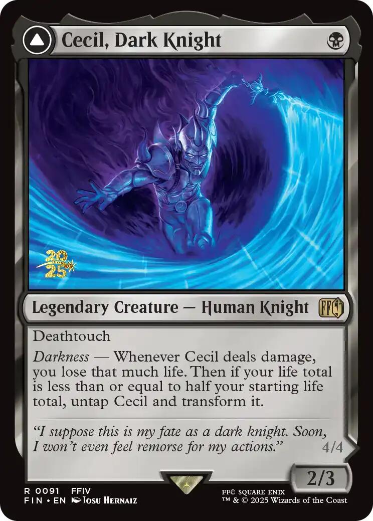 Cecil, Dark Knight [FINAL FANTASY Prerelease Promo] | Galaxy Games LLC