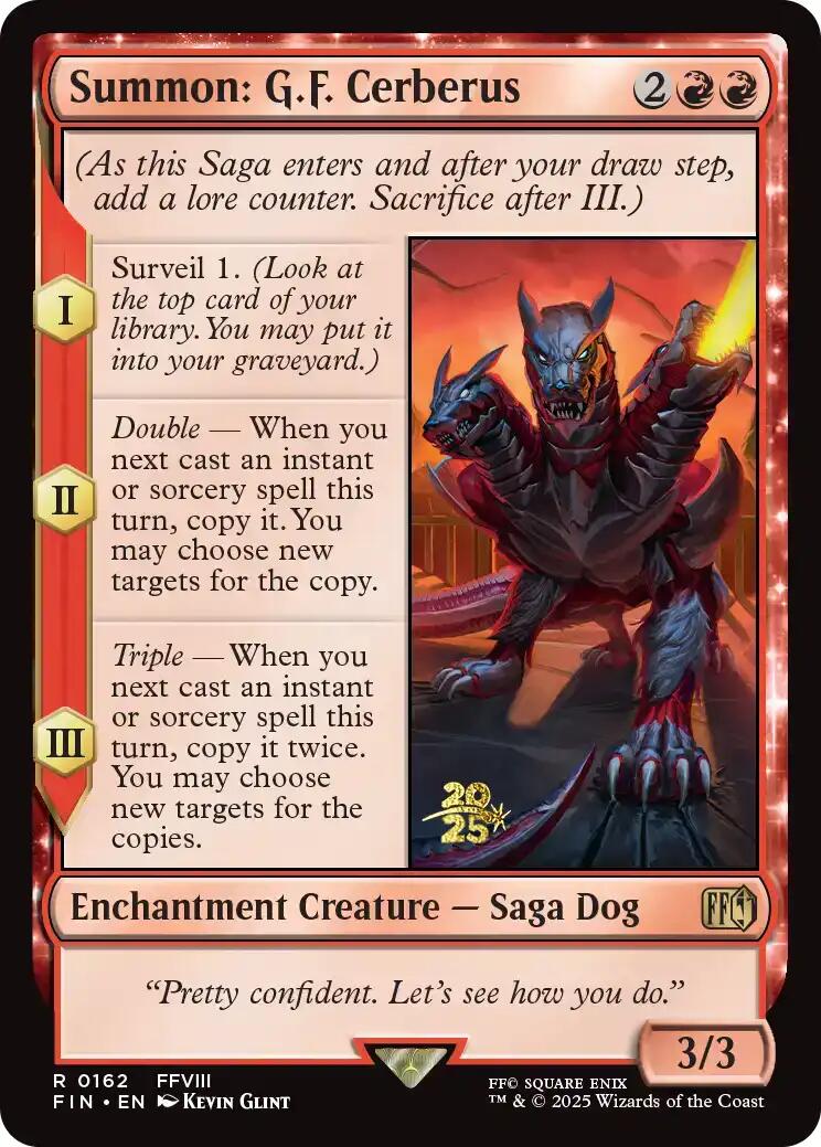 Summon: G.F. Cerberus [FINAL FANTASY Prerelease Promo] | Galaxy Games LLC