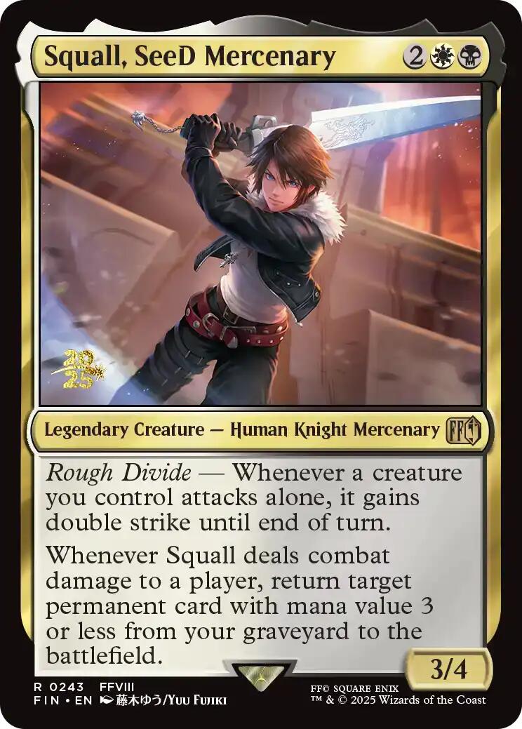 Squall, SeeD Mercenary [FINAL FANTASY Prerelease Promo] | Galaxy Games LLC