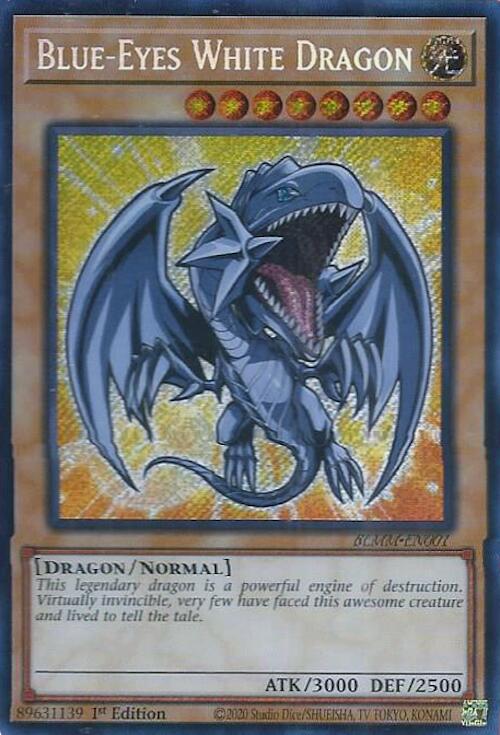 Blue-Eyes White Dragon [BLMM-EN001] Secret Rare | Galaxy Games LLC