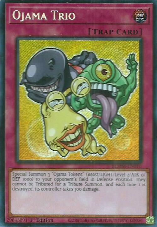 Ojama Trio [BLMM-EN010] Secret Rare | Galaxy Games LLC
