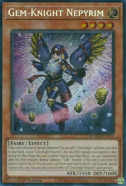 Gem-Knight Nepyrim [BLMM-EN021] Secret Rare | Galaxy Games LLC