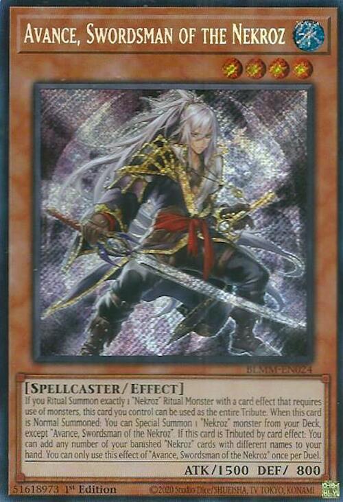 Avance, Swordsman of the Nekroz [BLMM-EN024] Secret Rare | Galaxy Games LLC