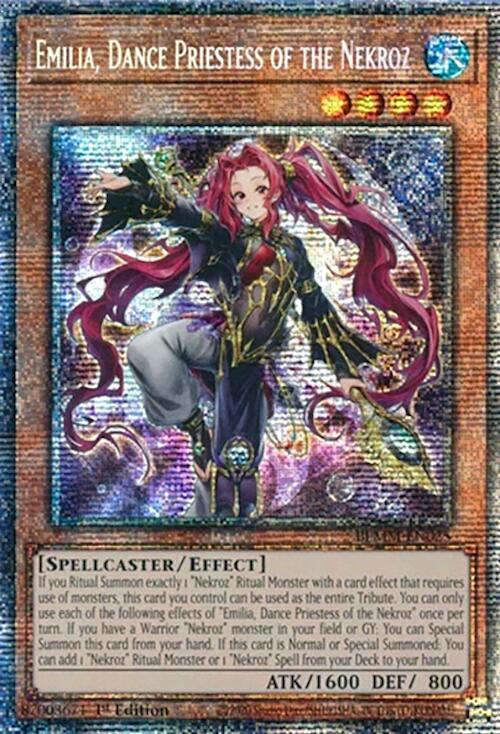 Emilia, Dance Priestess of the Nekroz (Starlight Rare) [BLMM-EN025] Starlight Rare | Galaxy Games LLC