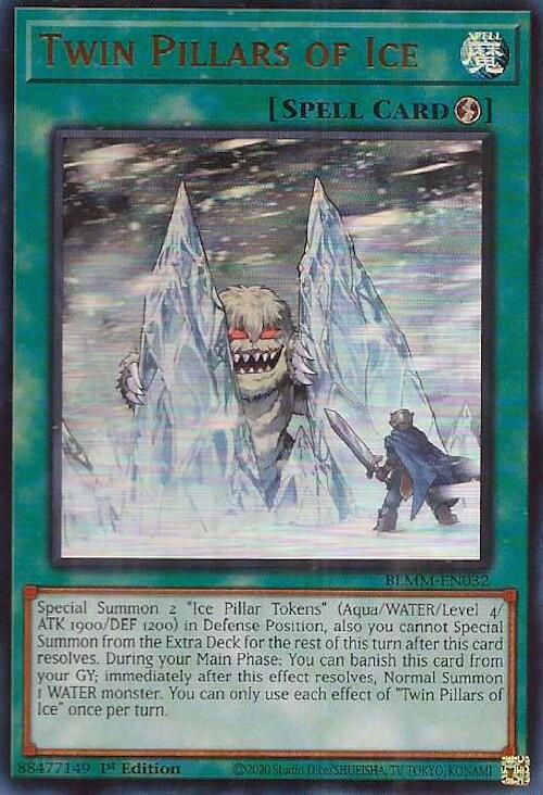 Twin Pillars of Ice [BLMM-EN032] Ultra Rare | Galaxy Games LLC