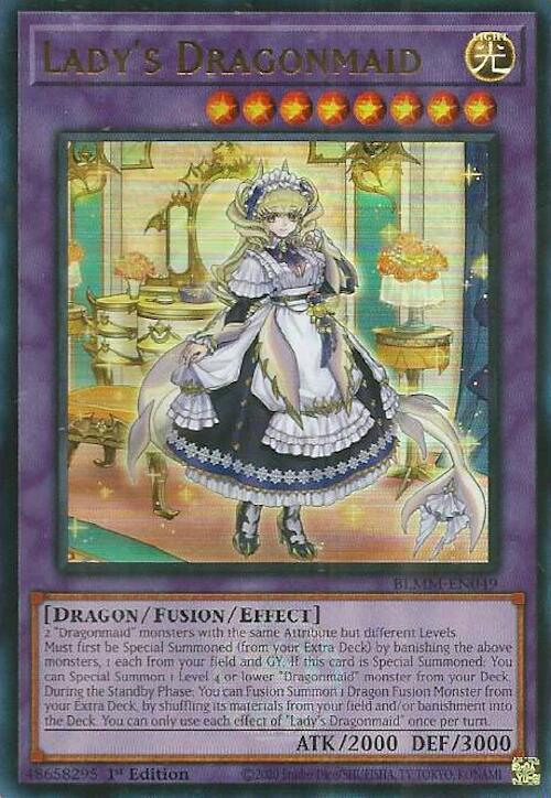 Lady's Dragonmaid [BLMM-EN049] Ultra Rare | Galaxy Games LLC