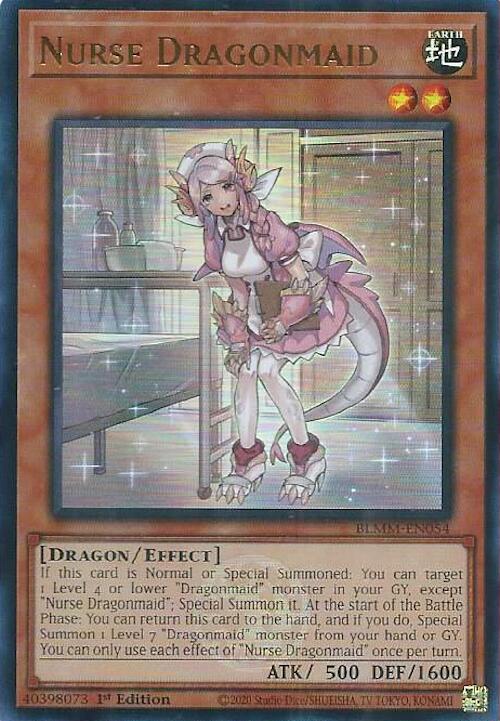 Nurse Dragonmaid [BLMM-EN054] Ultra Rare | Galaxy Games LLC