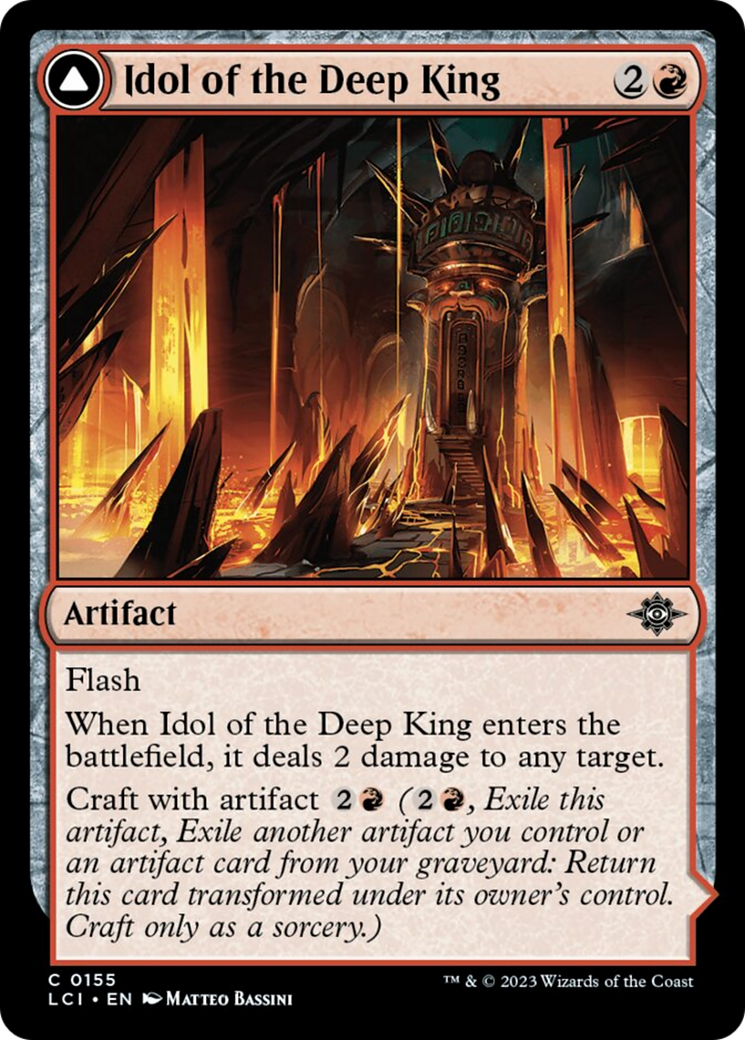 Idol of the Deep King // Sovereign's Macuahuitl [The Lost Caverns of Ixalan] | Galaxy Games LLC