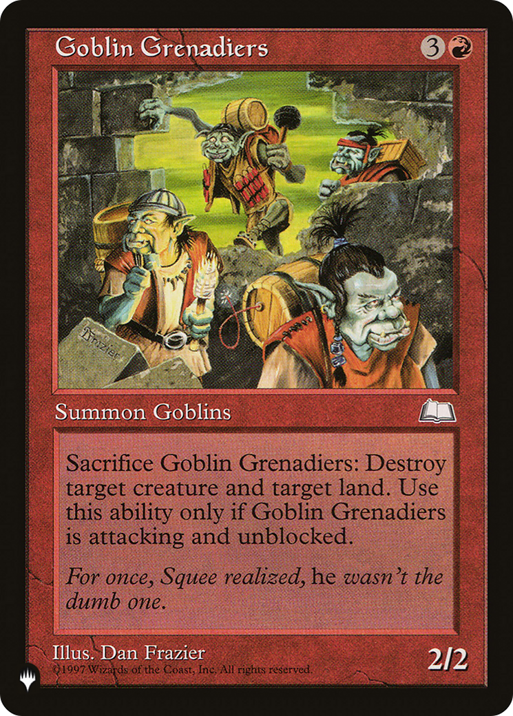 Goblin Grenadiers [The List] | Galaxy Games LLC