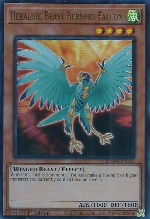 Heraldic Beast Berners Falcon [BLMM-EN115] Ultra Rare | Galaxy Games LLC