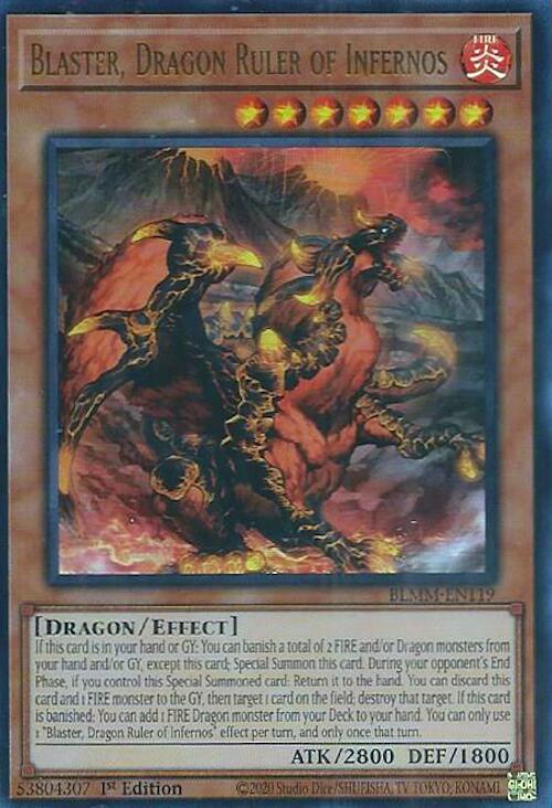 Blaster, Dragon Ruler of Infernos [BLMM-EN119] Ultra Rare | Galaxy Games LLC