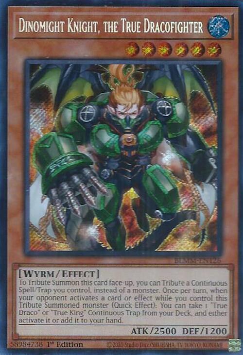 Dinomight Knight, the True Dracofighter [BLMM-EN126] Secret Rare | Galaxy Games LLC