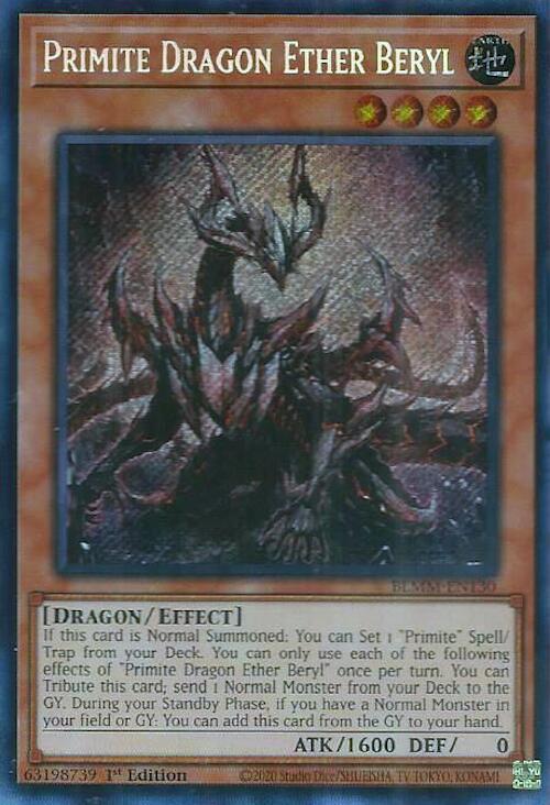 Primite Dragon Ether Beryl [BLMM-EN130] Secret Rare | Galaxy Games LLC