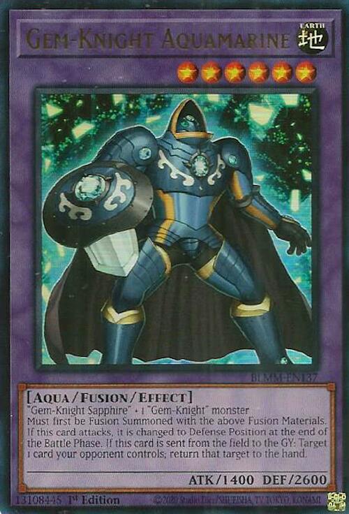 Gem-Knight Aquamarine [BLMM-EN137] Ultra Rare | Galaxy Games LLC