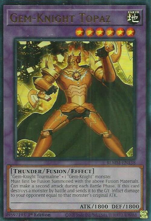 Gem-Knight Topaz [BLMM-EN138] Ultra Rare | Galaxy Games LLC