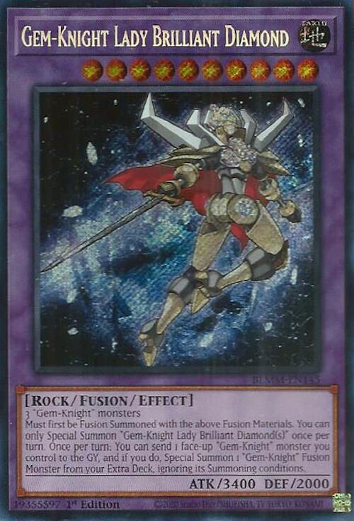 Gem-Knight Lady Brilliant Diamond [BLMM-EN145] Secret Rare | Galaxy Games LLC