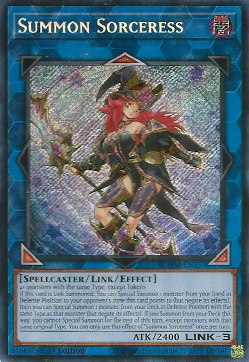 Summon Sorceress [BLMM-EN157] Secret Rare | Galaxy Games LLC
