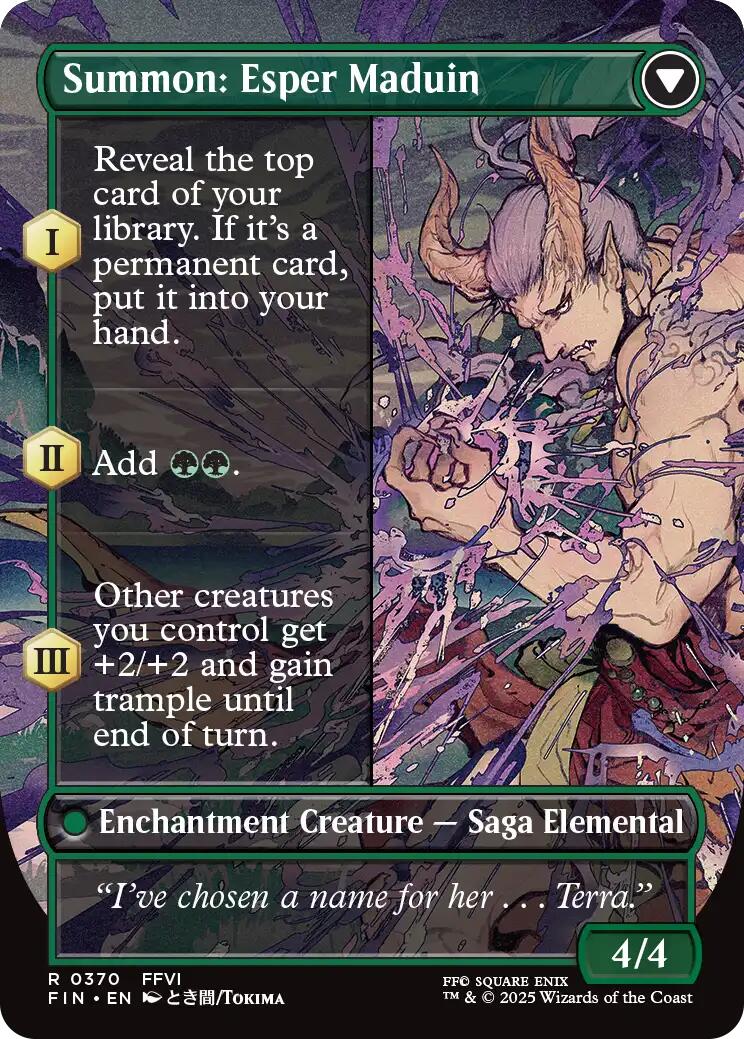 Esper Origins // Summon: Esper Maduin (Borderless) [FINAL FANTASY] | Galaxy Games LLC