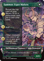 Esper Origins // Summon: Esper Maduin (Borderless) [FINAL FANTASY] | Galaxy Games LLC