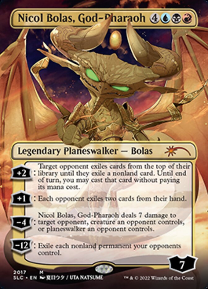 Nicol Bolas, God-Pharaoh (Borderless) [Secret Lair Countdown Kit] | Galaxy Games LLC