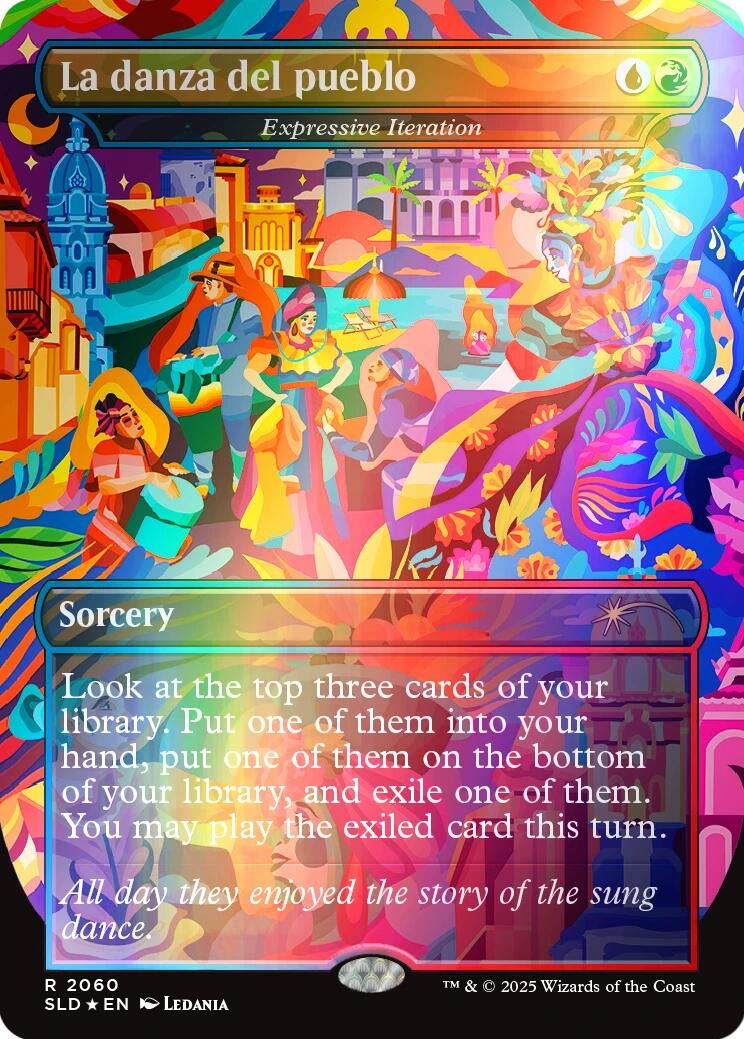 La danza del pueblo - Expressive Iteration (Rainbow Foil) [Secret Lair Drop Series] | Galaxy Games LLC