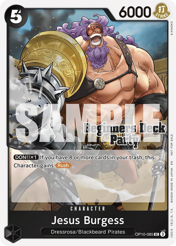 Jesus Burgess (ST-23 - ST-28 Beginners Deck Party) [Participation] [One Piece Promotion Cards] | Galaxy Games LLC