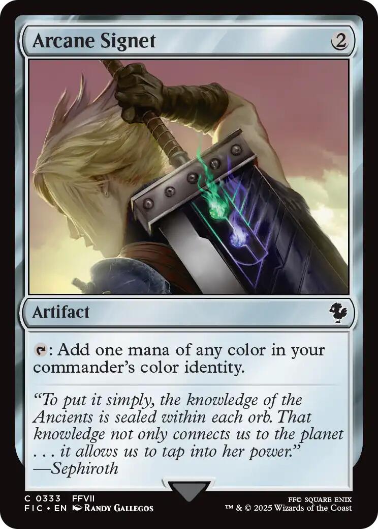 Arcane Signet (0333) (Surge Foil) [FINAL FANTASY Commander] | Galaxy Games LLC