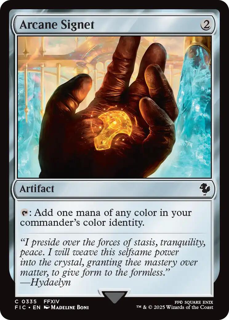 Arcane Signet (0335) (Surge Foil) [FINAL FANTASY Commander] | Galaxy Games LLC