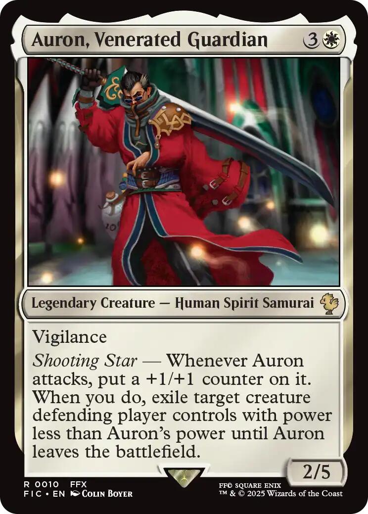 Auron, Venerated Guardian (Surge Foil) [FINAL FANTASY Commander] | Galaxy Games LLC
