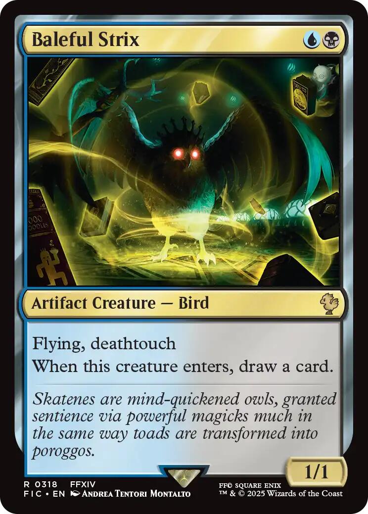 Baleful Strix (Surge Foil) [FINAL FANTASY Commander] | Galaxy Games LLC