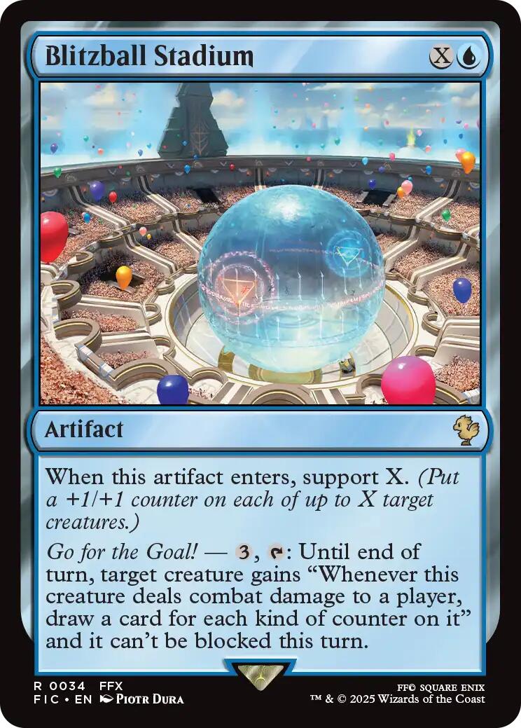 Blitzball Stadium (Surge Foil) [FINAL FANTASY Commander] | Galaxy Games LLC
