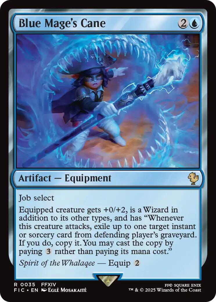 Blue Mage's Cane (Surge Foil) [FINAL FANTASY Commander] | Galaxy Games LLC