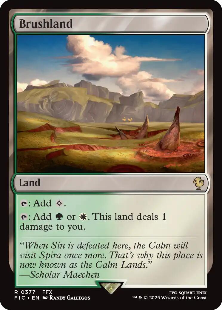 Brushland (Surge Foil) [FINAL FANTASY Commander] | Galaxy Games LLC