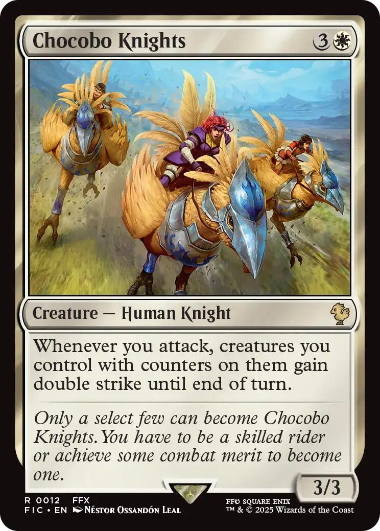 Chocobo Knights (Surge Foil) [FINAL FANTASY Commander] | Galaxy Games LLC