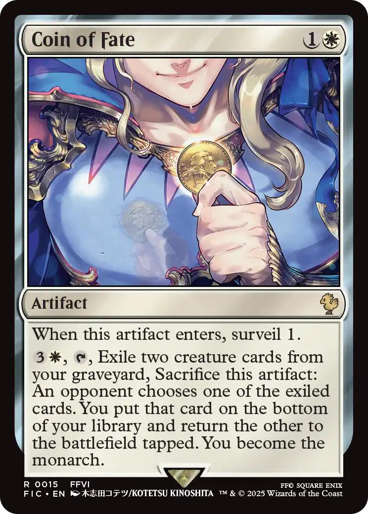 Coin of Fate (Surge Foil) [FINAL FANTASY Commander] | Galaxy Games LLC