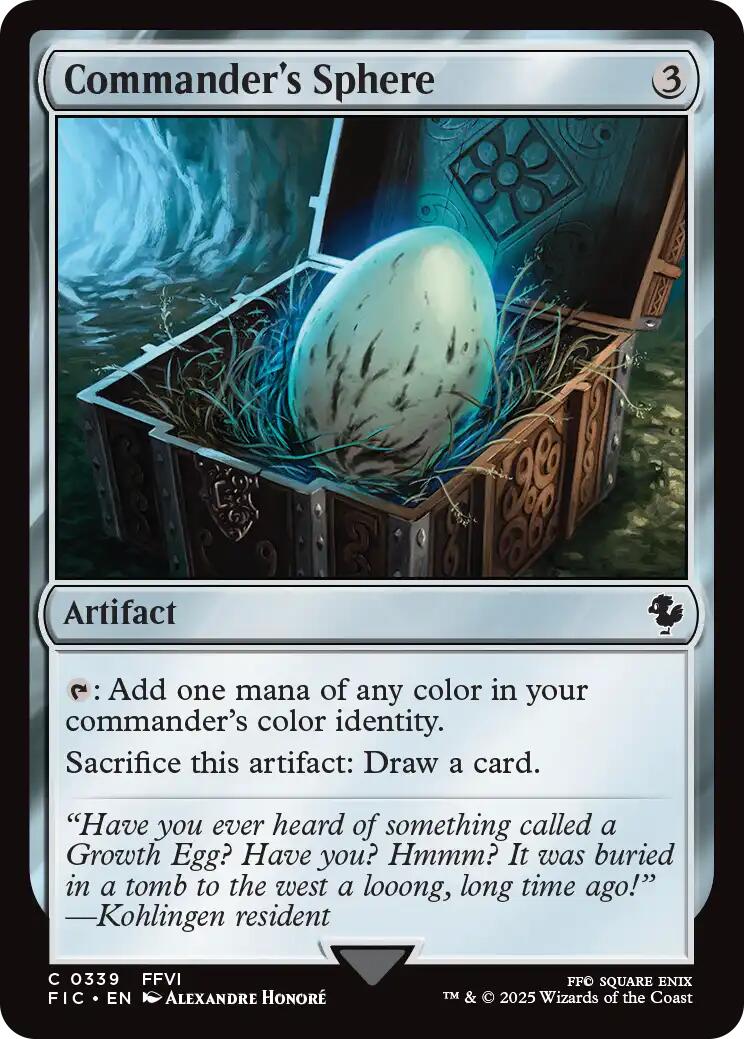 Commander's Sphere (Surge Foil) [FINAL FANTASY Commander] | Galaxy Games LLC