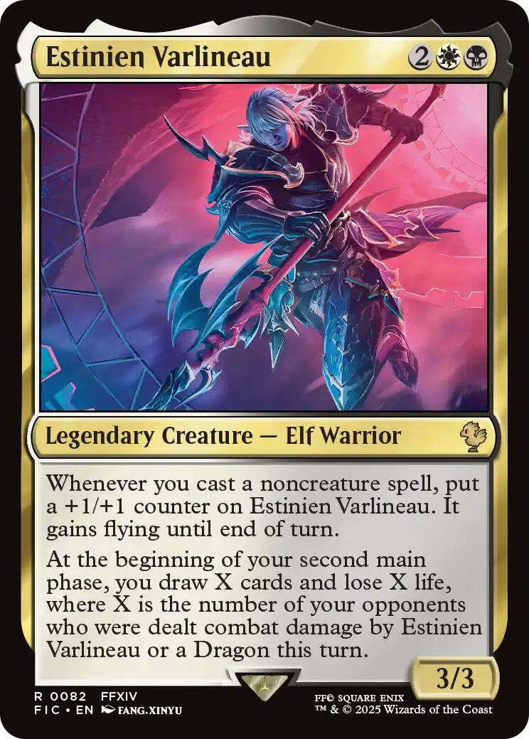Estinien Varlineau (Surge Foil) [FINAL FANTASY Commander] | Galaxy Games LLC