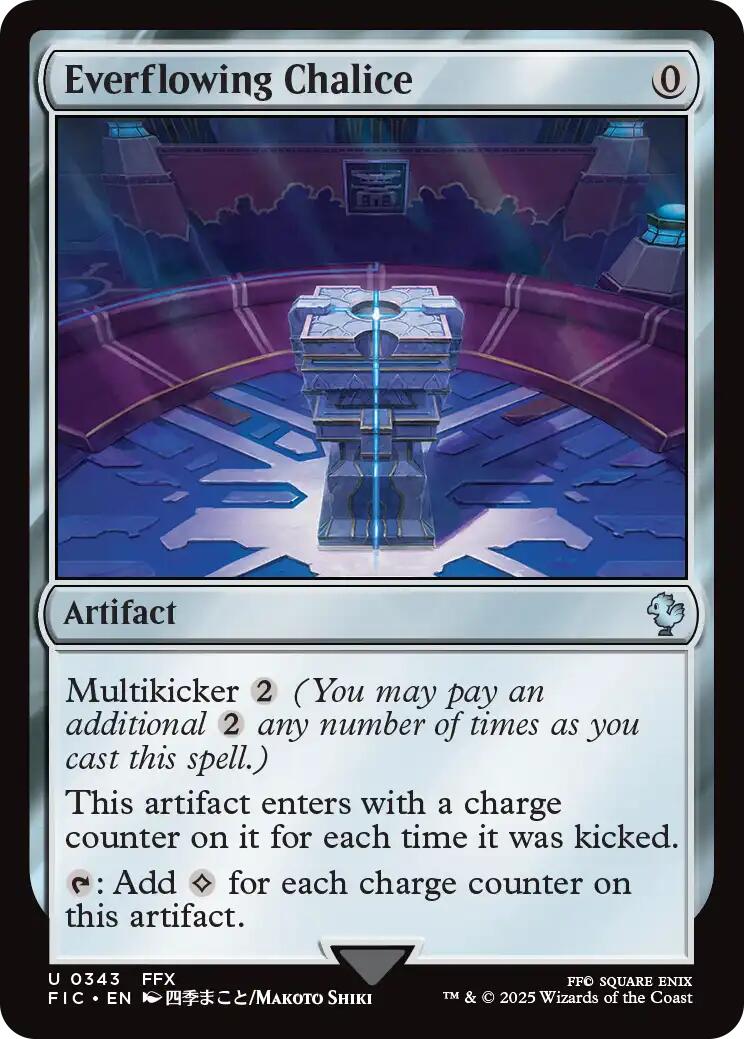 Everflowing Chalice (Surge Foil) [FINAL FANTASY Commander] | Galaxy Games LLC
