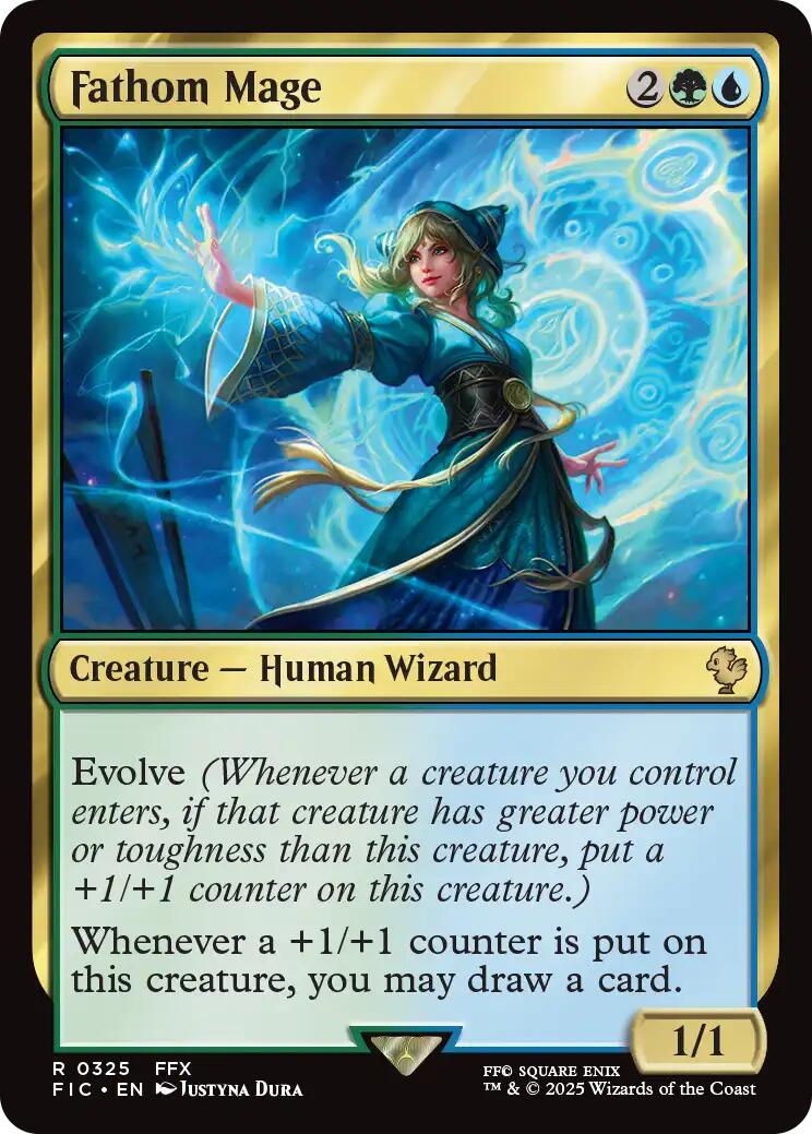 Fathom Mage (Surge Foil) [FINAL FANTASY Commander] | Galaxy Games LLC