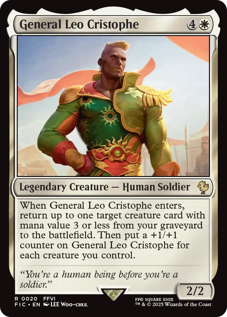 General Leo Cristophe (Surge Foil) [FINAL FANTASY Commander] | Galaxy Games LLC