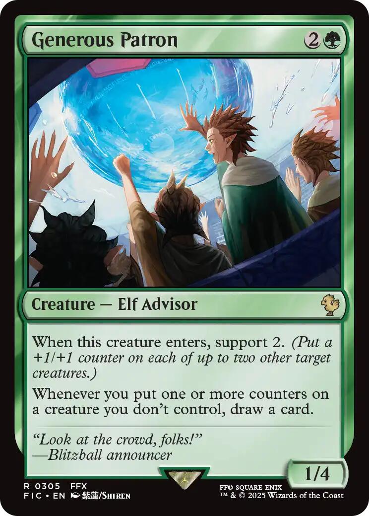 Generous Patron (Surge Foil) [FINAL FANTASY Commander] | Galaxy Games LLC