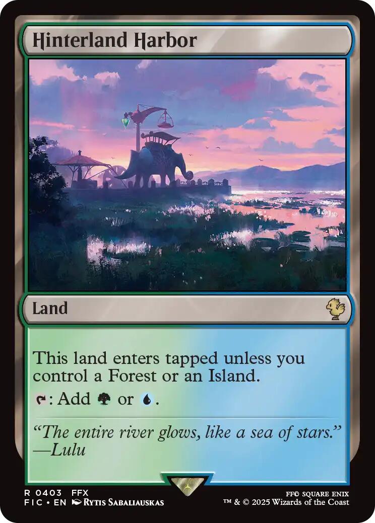 Hinterland Harbor (Surge Foil) [FINAL FANTASY Commander] | Galaxy Games LLC