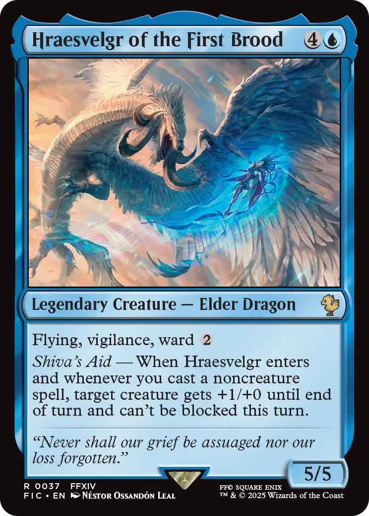 Hraesvelgr of the First Brood (Surge Foil) [FINAL FANTASY Commander] | Galaxy Games LLC